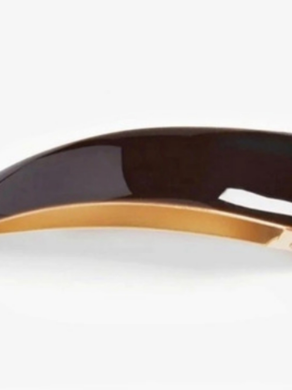 Ficcare Oversized Hair Clip in Black & Gold NWOT